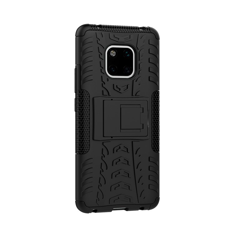 Cool Tyre Kickstand PC + TPU Hybrid Protection Case for Huawei Mate 20 Pro - Black-8