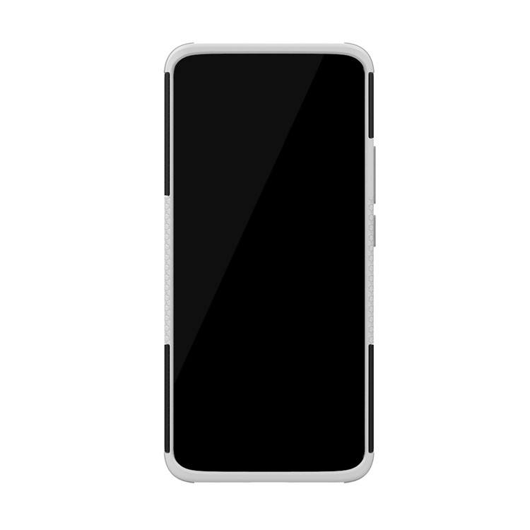 Cool Tyre Kickstand PC + TPU Hybrid Protection Cover for Huawei Mate 20 Pro - White-9