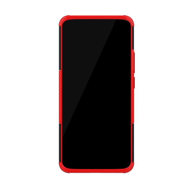 Cool Tyre Kickstand PC + TPU Hybrid Protection Shell for Huawei Mate 20 Pro - Red-10