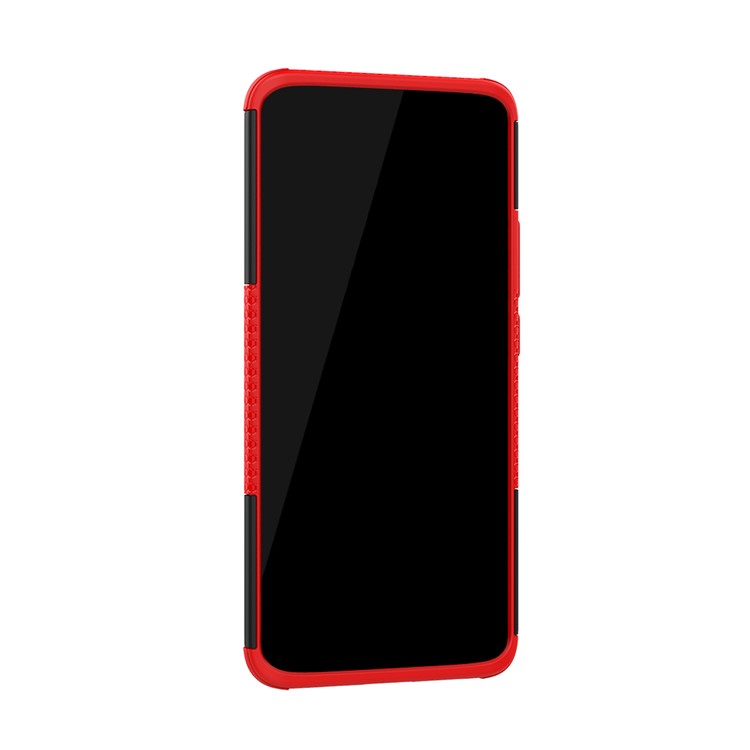 Cool Tyre Kickstand PC + TPU Hybrid Protection Shell for Huawei Mate 20 Pro - Red-8
