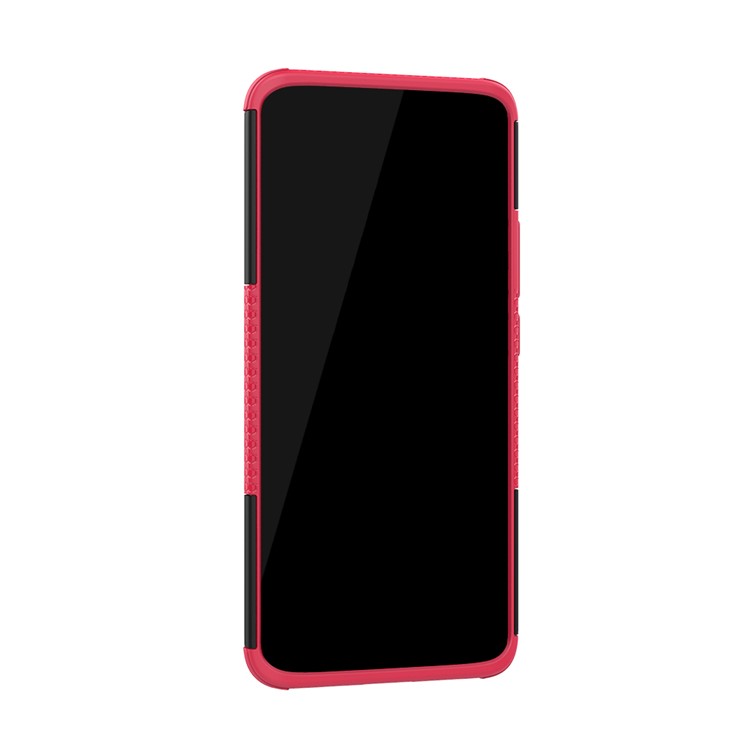 Cool Tyre Kickstand PC + TPU Hybrid Phone Case for Huawei Mate 20 Pro - Rose-7