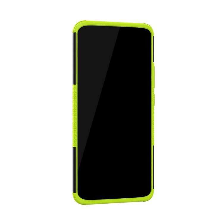 Cool Tyre Kickstand PC + TPU Combo Mobile Case for Huawei Mate 20 Pro - Green-8