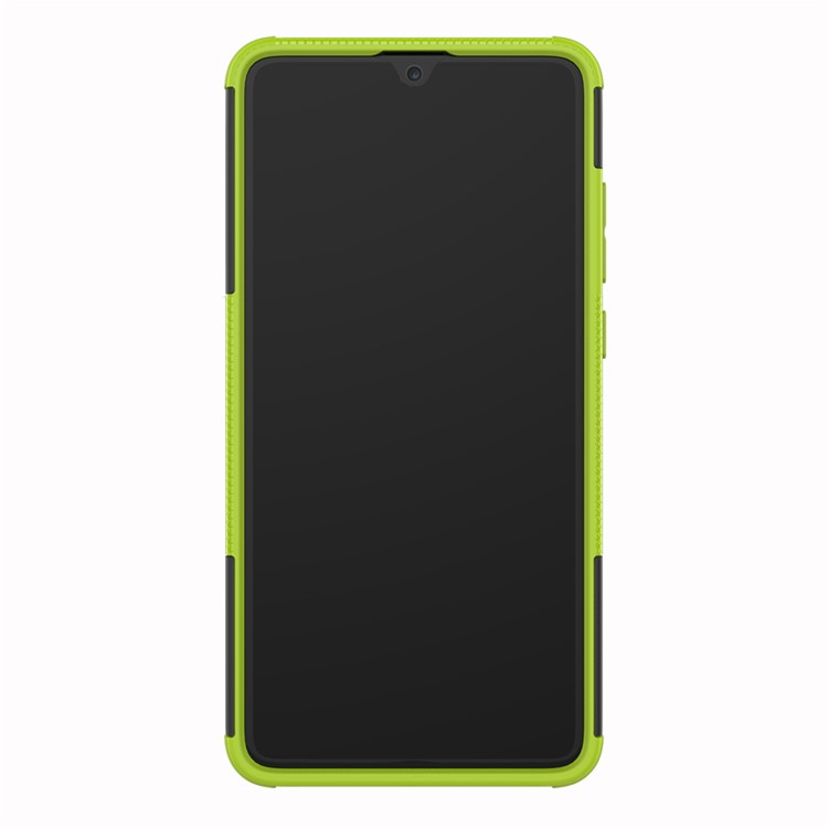 Cool Tyre PC + TPU Hybrid Mobile Casing with Kickstand for Huawei Mate 20 - Green-6
