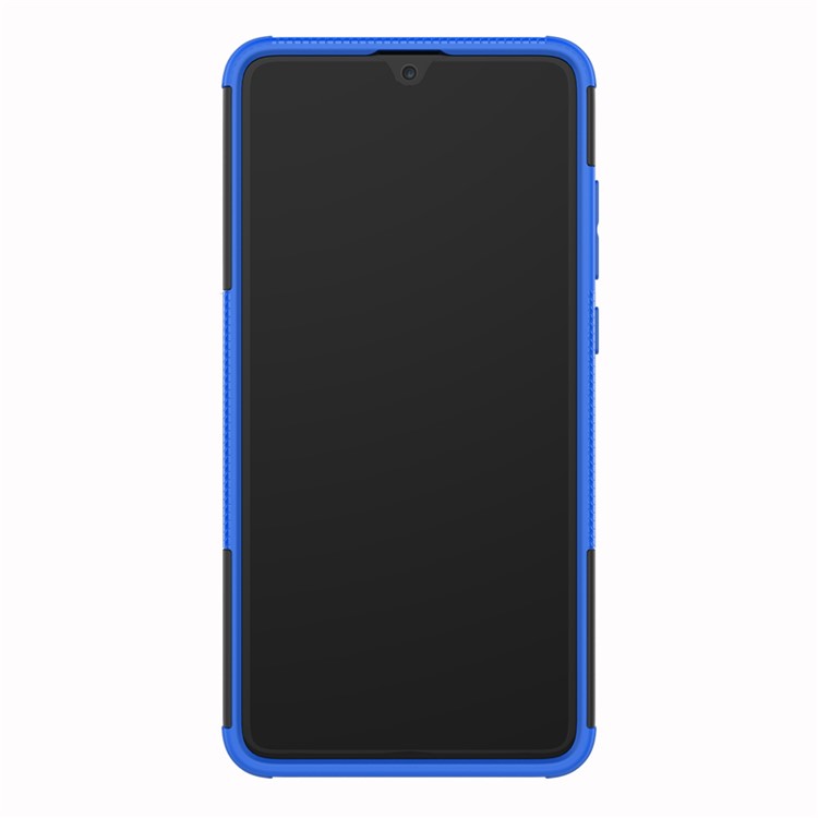 Cool Tyre PC + TPU Combo Cellphone Case with Kickstand for Huawei Mate 20 - Blue-6