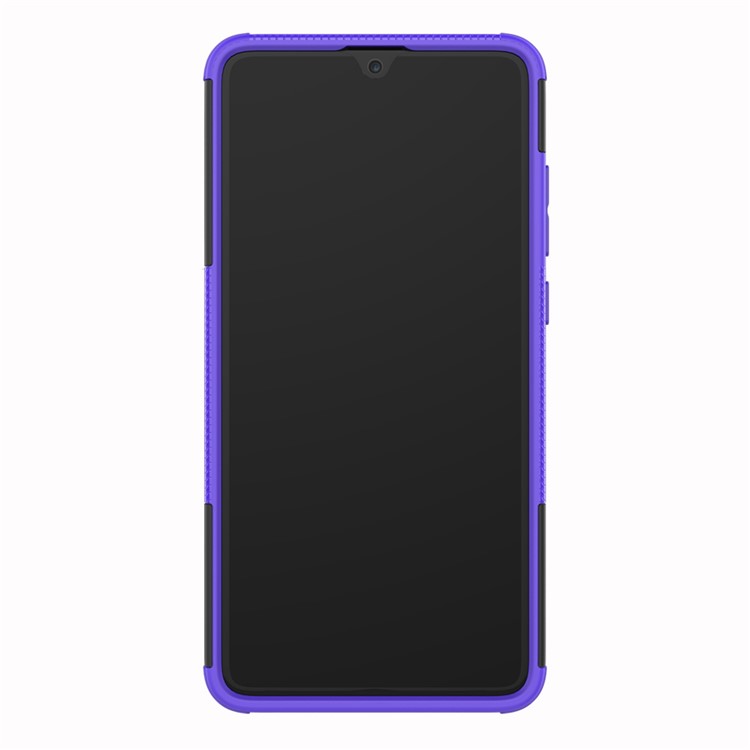 Cool Tyre PC + TPU Hybrid Mobile Cover with Kickstand for Huawei Mate 20 - Purple-7