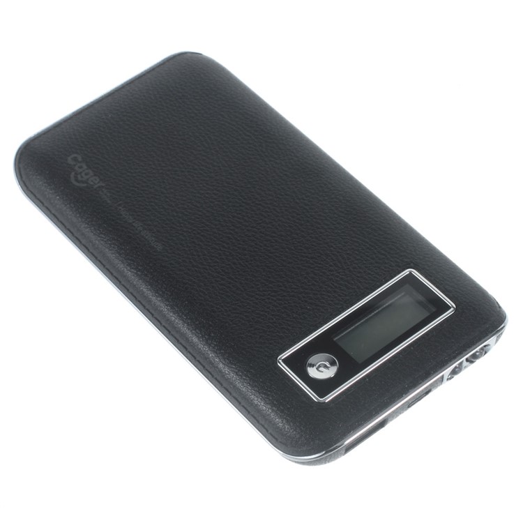 CAGER S1 6000mAh External Power Bank with LED Flashlight for iPhone iPad Samsung LG - Black-3