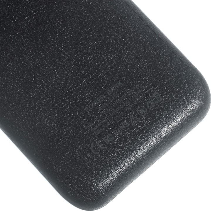 CAGER S1 6000mAh External Power Bank with LED Flashlight for iPhone iPad Samsung LG - Black-6