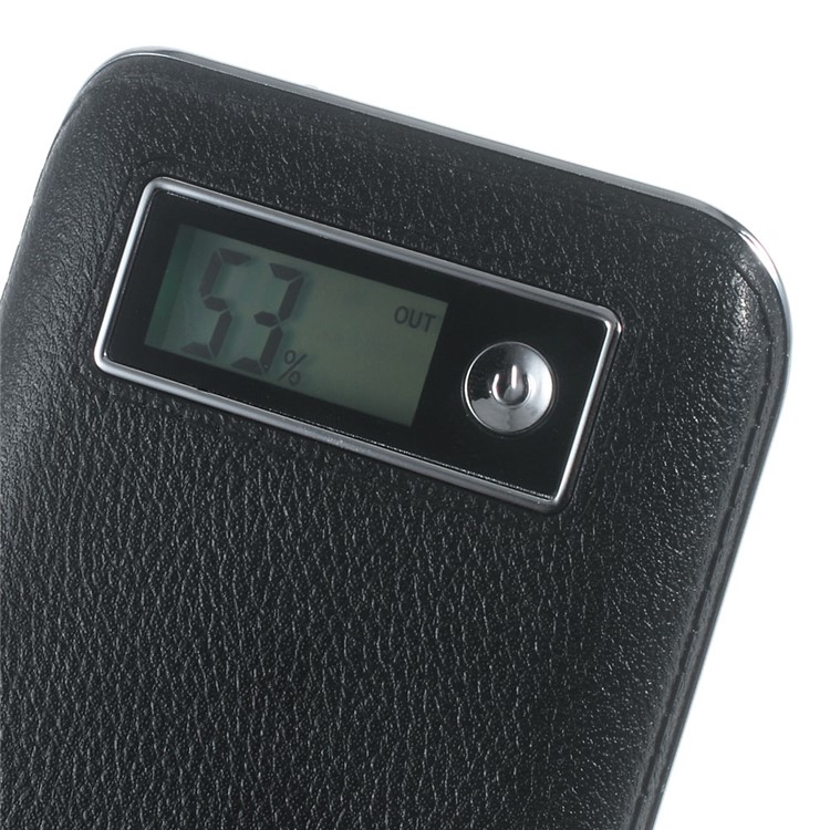 CAGER S1 6000mAh External Power Bank with LED Flashlight for iPhone iPad Samsung LG - Black-8