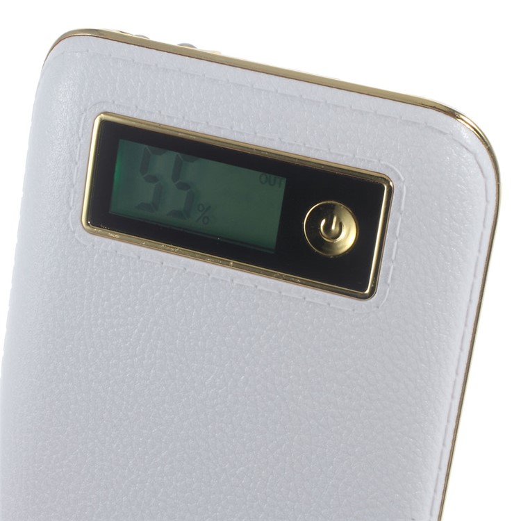 CAGER S1 6000mAh Power Bank with LED Flashlight for iPhone iPad Samsung LG - White-8