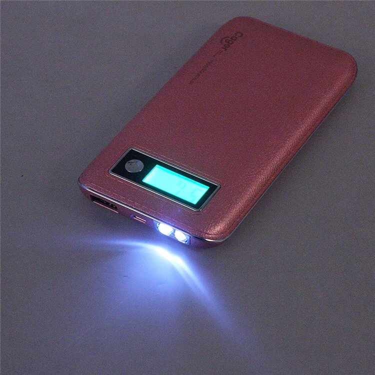 CAGER S1 6000mAh Battery Charger Power Bank with LED Flashlight for iPhone iPad Samsung LG - Pink-4