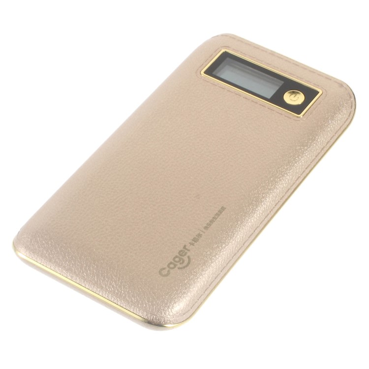 CAGER S1 6000mAh Power Bank Battery Charger with LED Flashlight for iPhone iPad Samsung LG - Gold Color-3