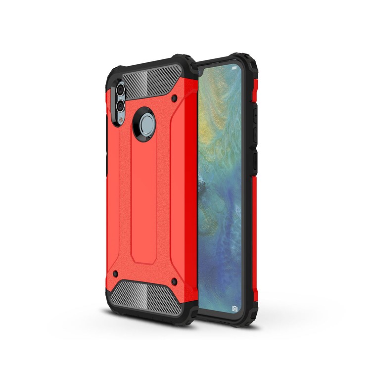 Armor Guard Plastic + TPU Hybrid Phone Case for Huawei Honor 10 Lite - Red-1