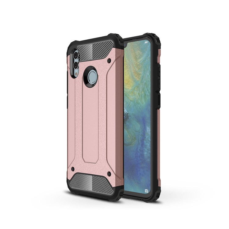 Armor Guard Plastic + TPU Hybrid Cover Shell Case for Huawei Honor 10 Lite - Rose Gold-1