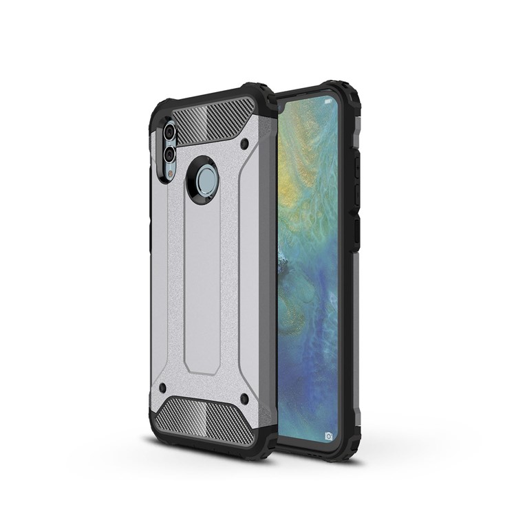 Armor Guard Plastic + TPU Combo Cover Shell Case for Huawei Honor 10 Lite - Grey-1