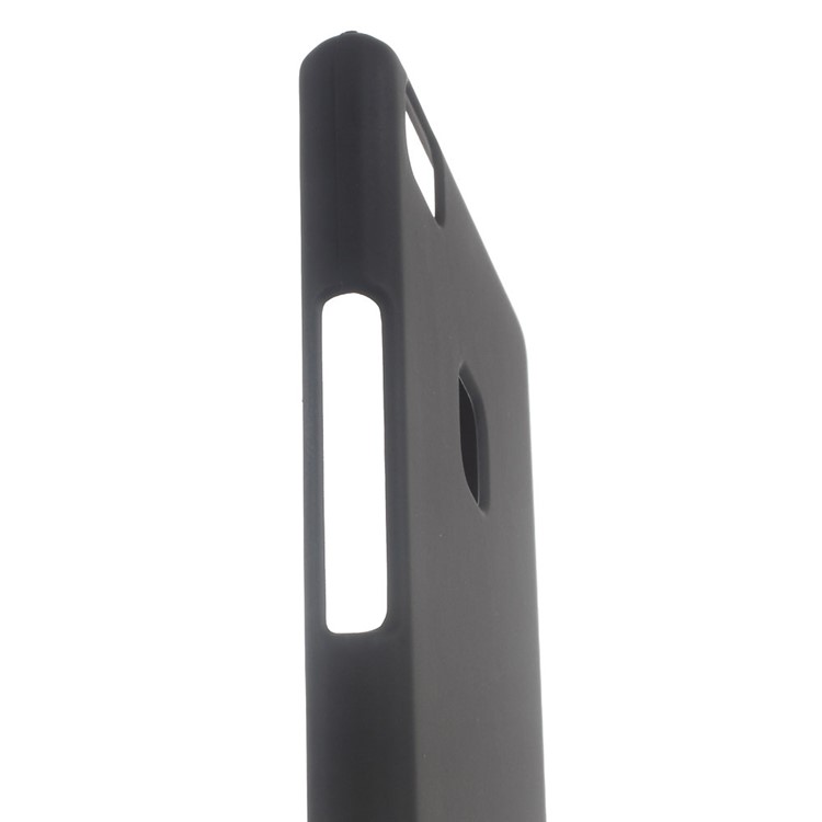 Rubber Coating Plastic Hard Case for Huawei P9 Lite - Black-3