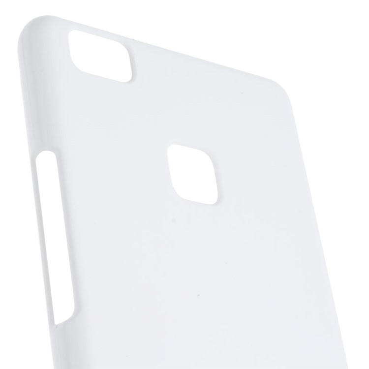 Rubber Coating Plastic Hard Cover for Huawei P9 Lite - White-2