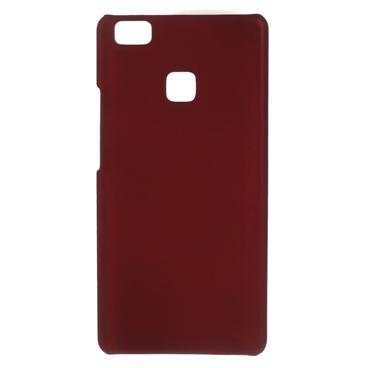 Rubber Coating Hard Shell Cover Case for Huawei P9 Lite - Red-1
