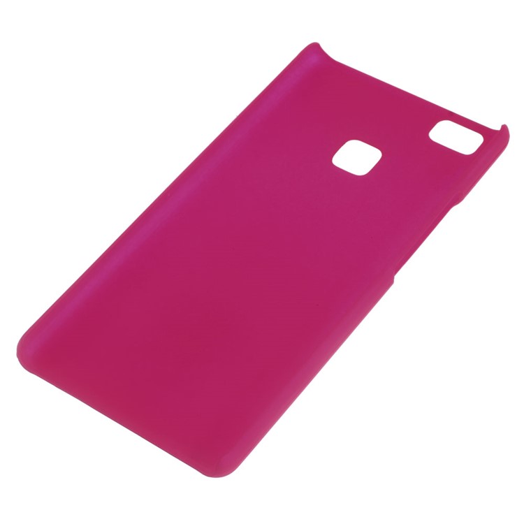 Rubberized Plastic Cover Hard Case for Huawei P9 Lite - Rose-4