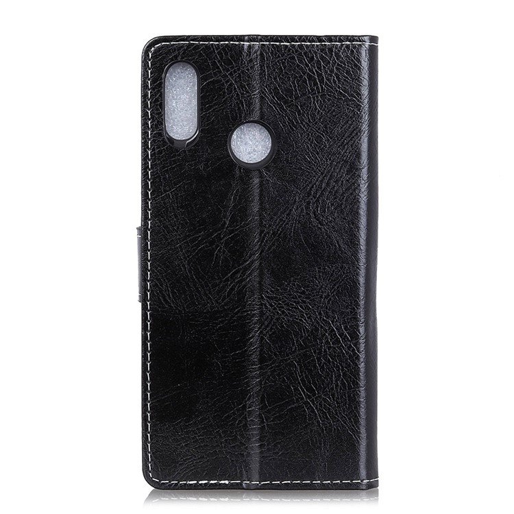 Vintage Crazy Horse Wallet Leather Magnetic Case for Huawei Honor 10 Lite/P Smart (2019) - Black-2