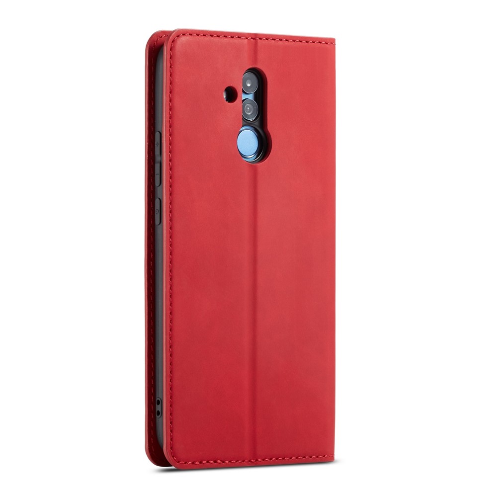 FORWENW Fantasy Series Silky Touch Leather Wallet Cover for Huawei Mate 20 Lite - Red-3