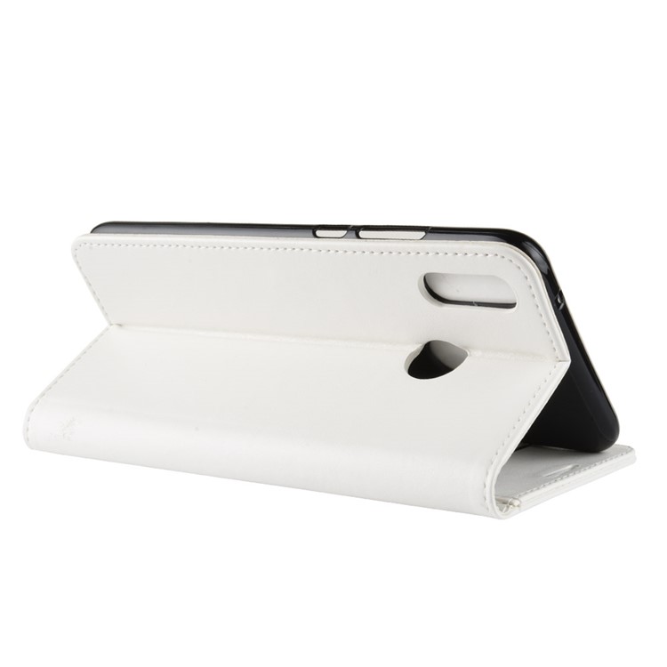 Crazy Horse Magnetic Leather Wallet Cover for Huawei Honor 10 Lite/P Smart (2019) - White-6
