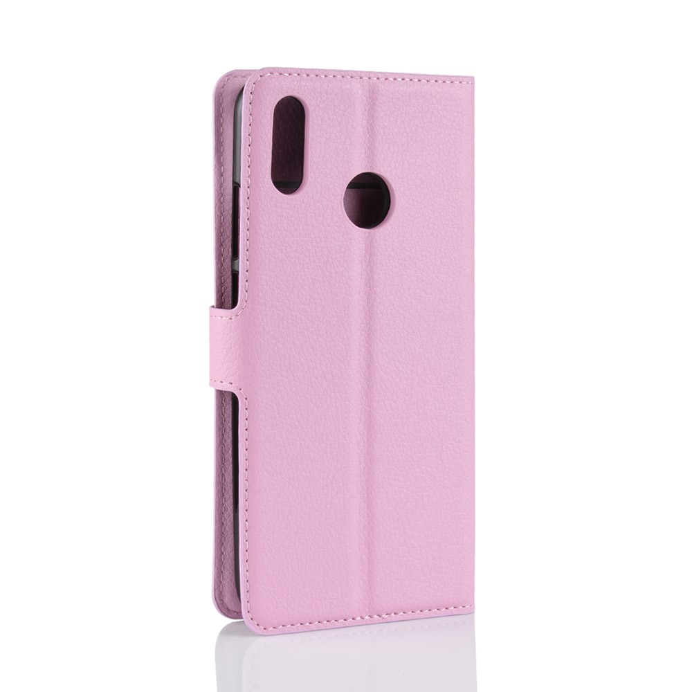 Litchi Texture Wallet Leather Mobile Phone Casing for Huawei Honor 10 Lite / P Smart (2019) - Pink-6