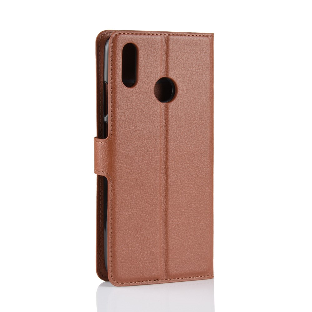 Litchi Texture Wallet Leather Case Accessory for Huawei Honor 10 Lite / P Smart (2019) - Brown-6