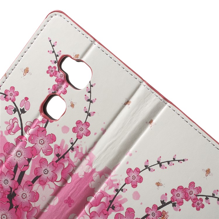 Wallet Stand Leather Shell for Huawei Honor Play 5X / Honor 5X - Plum Blossom-6