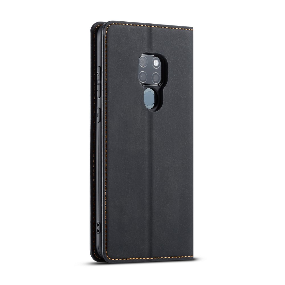 FORWENW Fantasy Series Silky Touch Leather Wallet Cover for Huawei Mate 20 - Grey-3