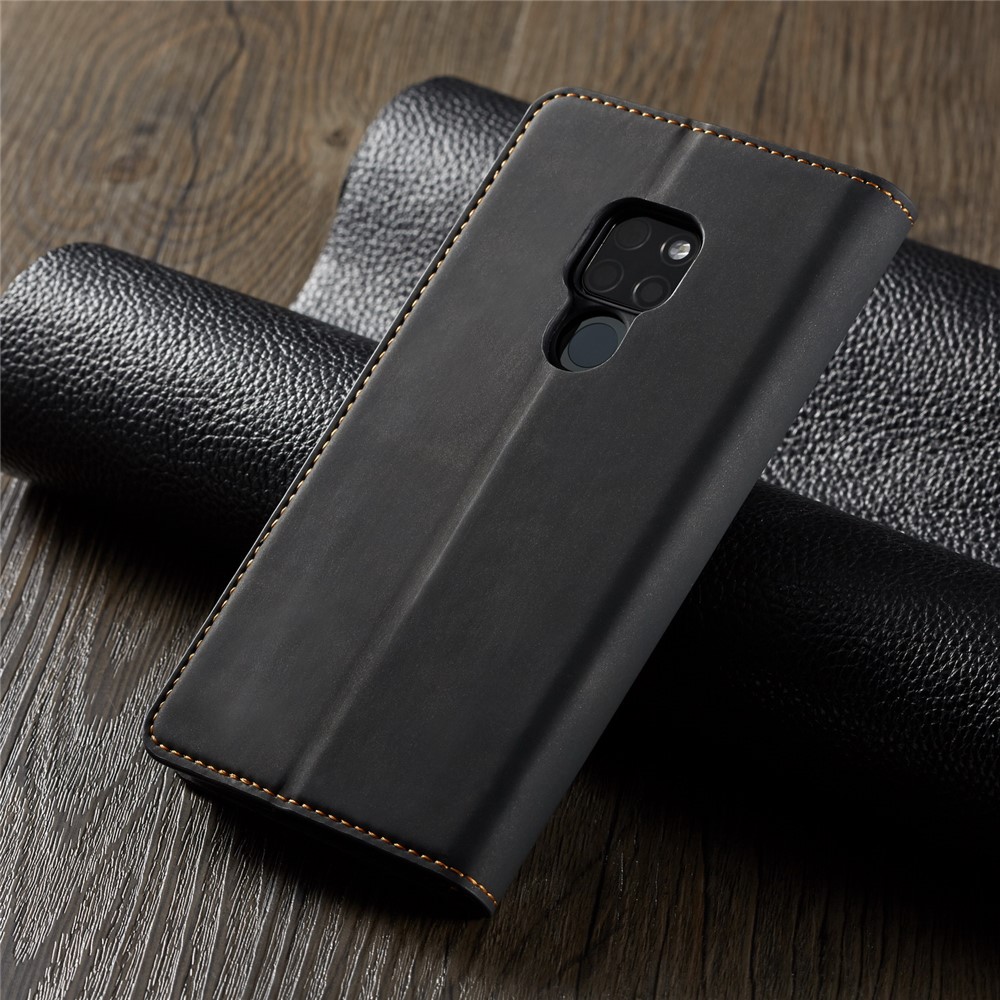 FORWENW Fantasy Series Silky Touch Leather Wallet Cover for Huawei Mate 20 - Grey-7