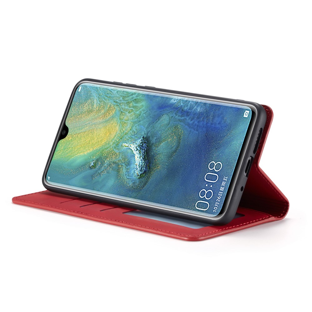FORWENW Fantasy Series Magnetic Silky Touch Leather Wallet Case for Huawei Mate 20 - Red-5