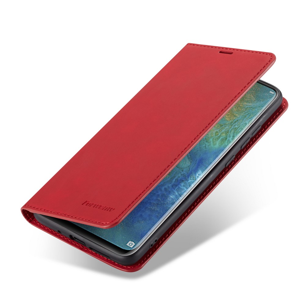 FORWENW Fantasy Series Magnetic Silky Touch Leather Wallet Case for Huawei Mate 20 - Red-6