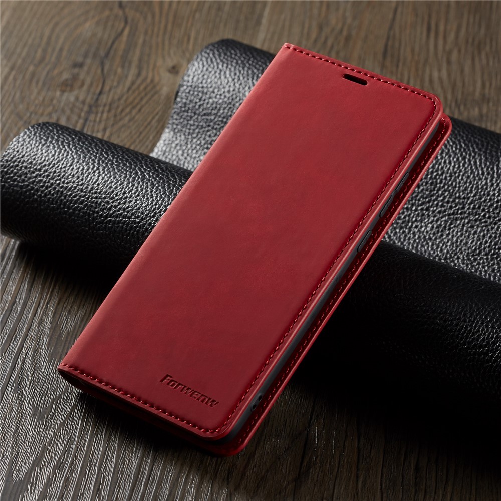 FORWENW Fantasy Series Magnetic Silky Touch Leather Wallet Case for Huawei Mate 20 - Red-7