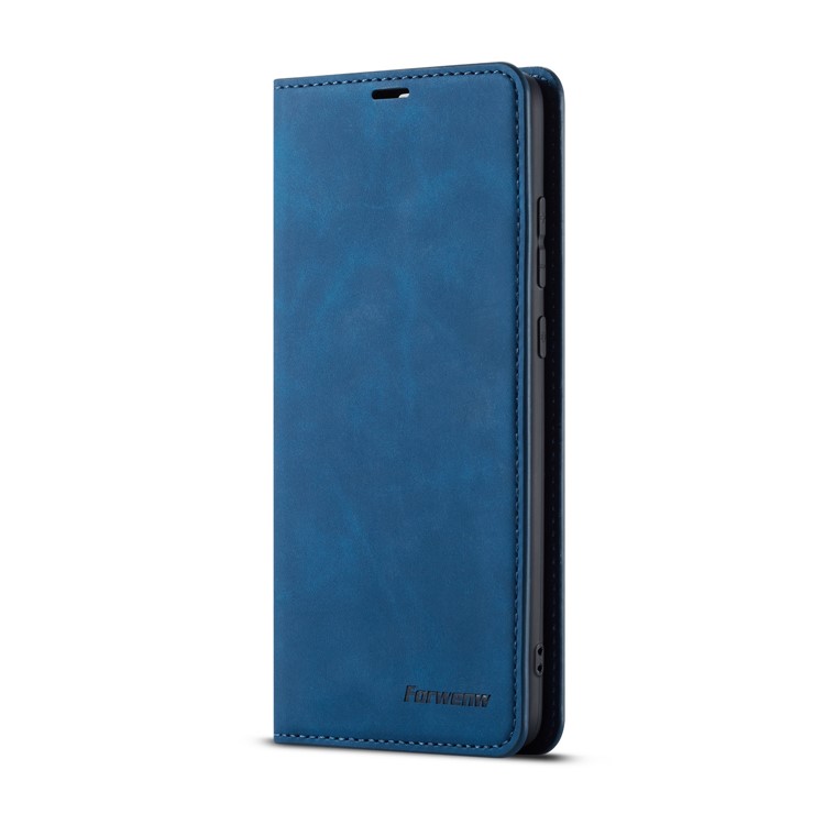 FORWENW Fantasy Series Silky Touch Leather Wallet Phone Shell Case for Huawei Mate 20 - Blue-2