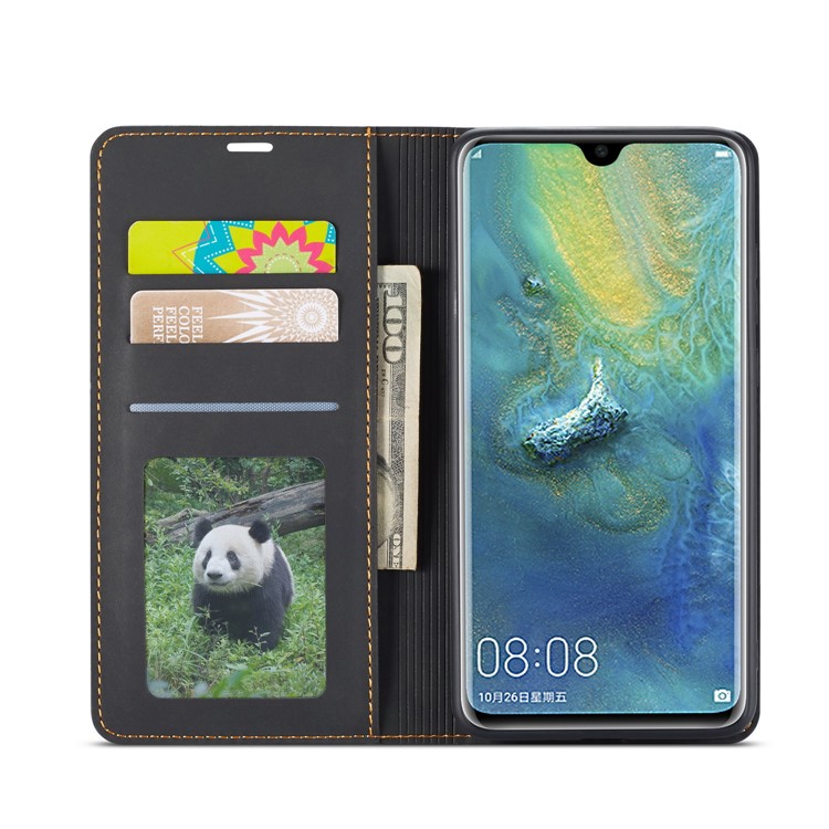 FORWENW Fantasy Series Silky Touch Leather Wallet Phone Shell Case for Huawei Mate 20 - Blue-4