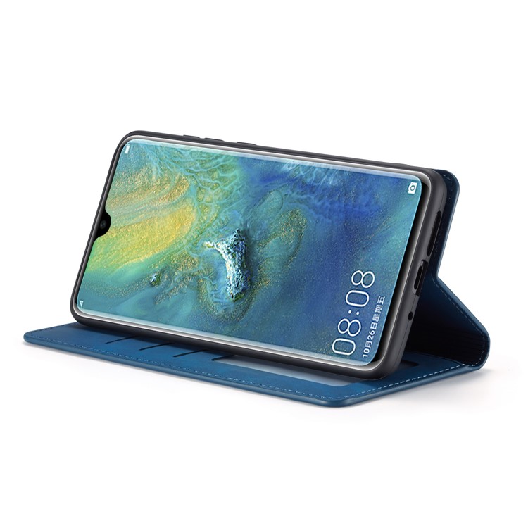FORWENW Fantasy Series Silky Touch Leather Wallet Phone Shell Case for Huawei Mate 20 - Blue-6