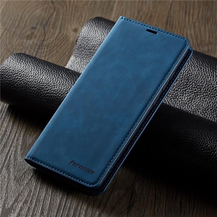 FORWENW Fantasy Series Silky Touch Leather Wallet Phone Shell Case for Huawei Mate 20 - Blue-8