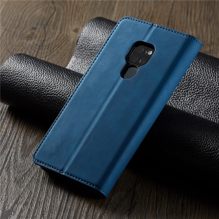 FORWENW Fantasy Series Silky Touch Leather Wallet Phone Shell Case for Huawei Mate 20 - Blue-9