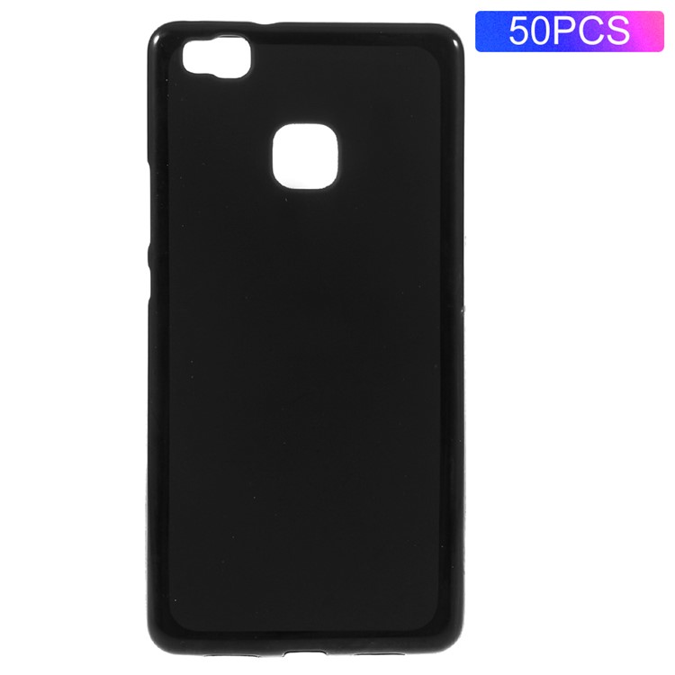 50Pcs/Set Dual-sided Matte TPU Phone Case for Huawei P9 Lite - Black-1