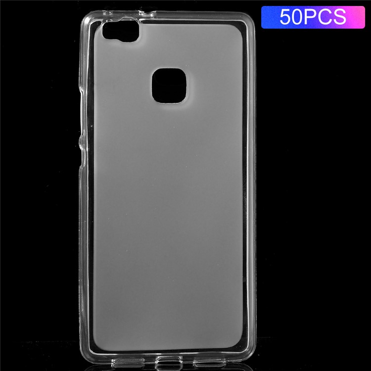 50Pcs/Set Dual-sided Matte TPU Phone Protective Case for Huawei P9 Lite - Transparent-1