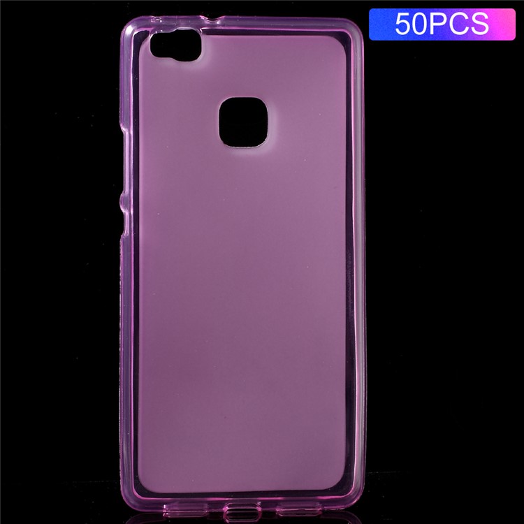 50Pcs/Set Dual-sided Matte TPU Phone Shell Cover for Huawei P9 Lite - Purple-1