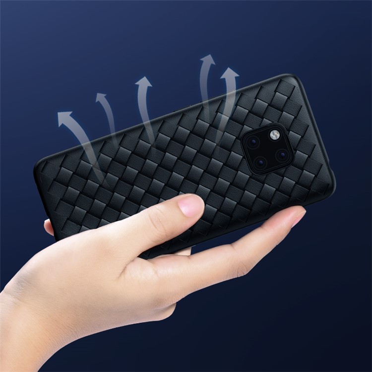 BENKS Woven Pattern Heat Dissipation TPU Case for Huawei Mate 20 Pro - Black-6