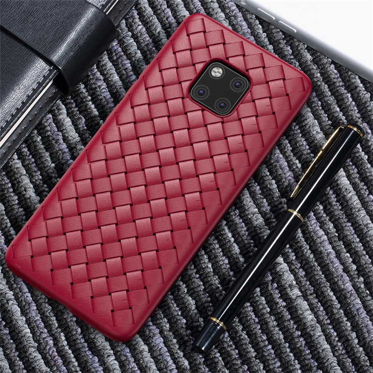 BENKS Woven Pattern Heat Dissipation TPU Phone Cover for Huawei Mate 20 Pro - Red-4