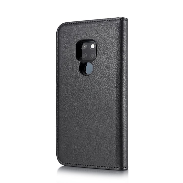 DG.MING Detachable 2-in-1 Split Leather Wallet Shell + PC Back Case for Huawei Mate 20 - Black-4