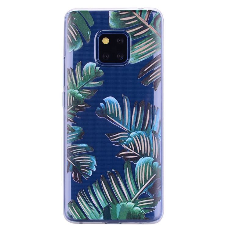 Pattern Printing TPU Case for Huawei Mate 20 Pro - Leaves-2
