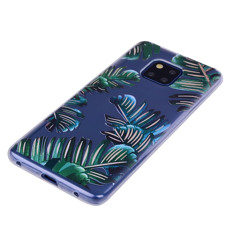 Pattern Printing TPU Case for Huawei Mate 20 Pro - Leaves-5