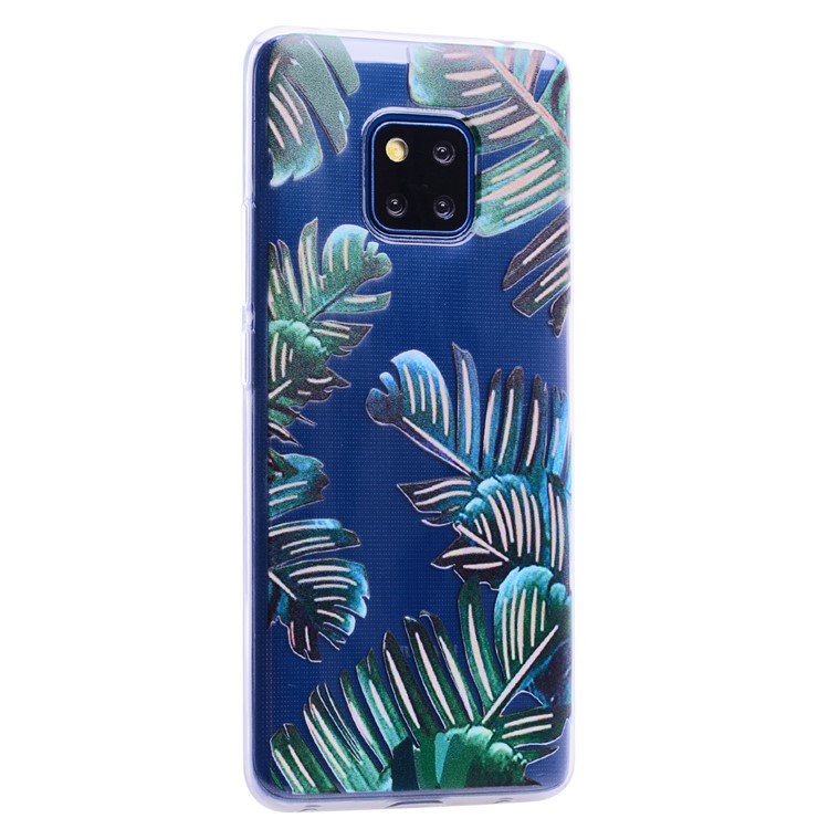 Pattern Printing TPU Case for Huawei Mate 20 Pro - Leaves-7