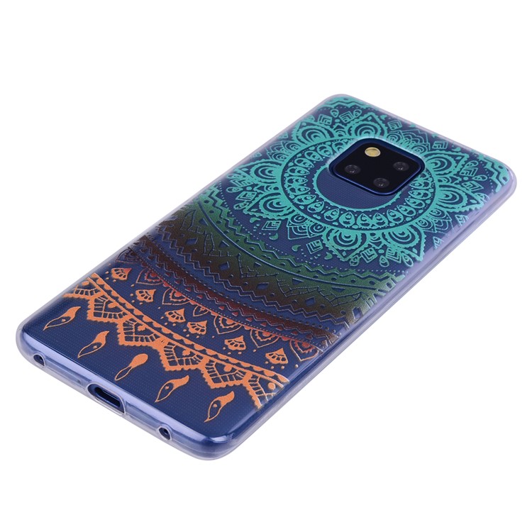 Pattern Printing TPU Back Case for Huawei Mate 20 Pro - Mandala Flower-6