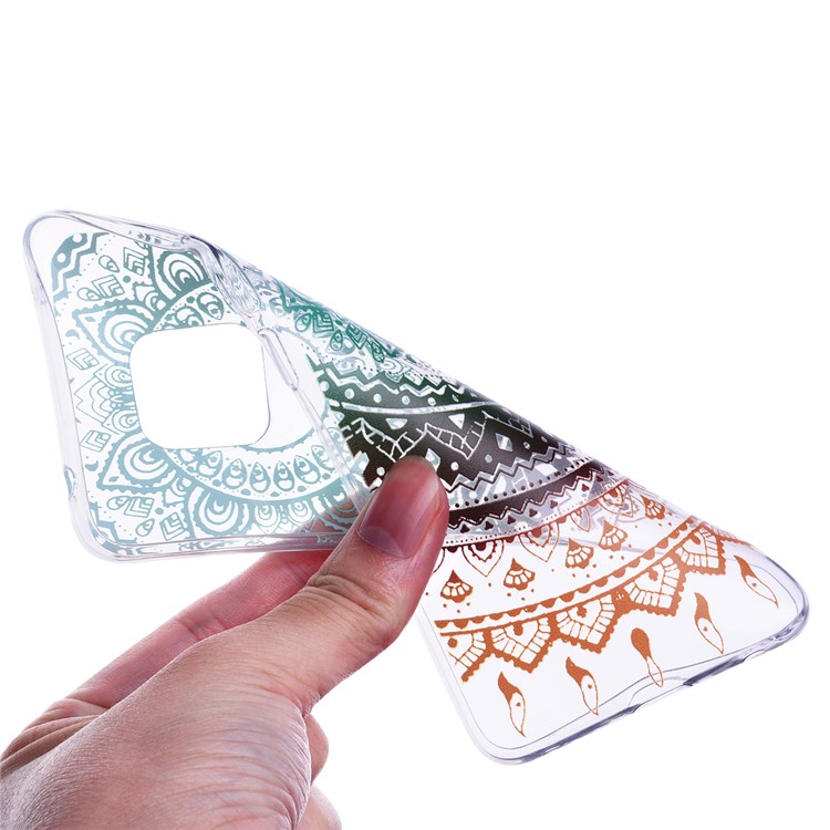 Pattern Printing TPU Back Case for Huawei Mate 20 Pro - Mandala Flower-7