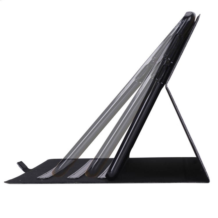 WY-1595A Carbon Fiber Texture PU Leather Stand Casing for Huawei MediaPad T5 10 - Black-18
